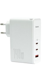 Сетевое зар. устр. Baseus GaN5 Pro Fast Charger 1USB/2C 140W CCGP100202 белое
