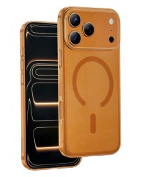 Накладка для i-Phone 17 Pro Max Keephone X-Crystal оранжево-прозрачный