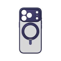 Накладка для i-Phone 17 Pro Momax Roller Magsafe с подставкой синий