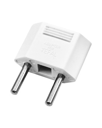  Переходник 2 pin плоский на 2 круглый Tefal белый