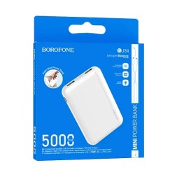 Powerbank Borofone BJ34 5000mAh 2USB 2A белый