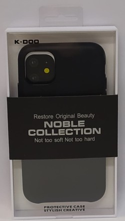 Накладка для i-Phone 11 K-Doo Noble кожаная черная