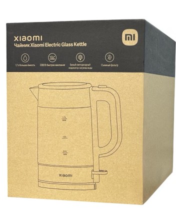  Чайник Xiaomi Electric Glass Kettle 1.7л MJDSH05FD черный