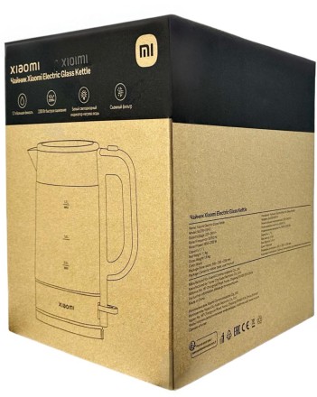  Чайник Xiaomi Electric Glass Kettle 1.7л MJDSH05FD черный