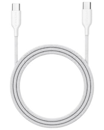  Кабель-зарядка Type-C на Type-C Pitaka Flex Braided 60W (B2304) 1.26м белый