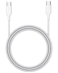 Кабель-зарядка Type-C на Type-C Pitaka Flex Braided 60W (B2304) 1.26м белый