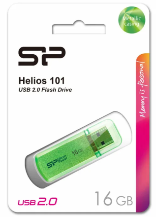  USB флеш накопитель Silicon Power 16GB Helios 101 green