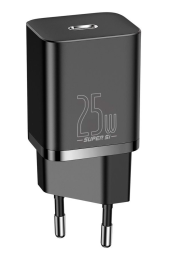 Сетевое зар. устр. Baseus Super Si Quick Charger 1C 25W 1м EU TZCCSUP-L01 черное