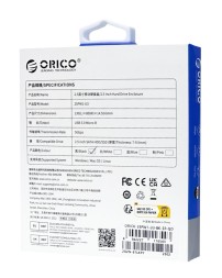 Внешний корпус для HDD/SSD 2.5" Orico 25PW1-U3 Micro-B черный