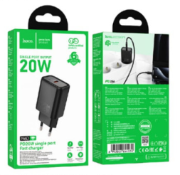 Сетевое зар. устр. Hoco N60 1С 20W черное
