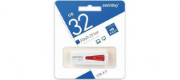 3.0 USB флеш накопитель Smartbuy 32GB IRON White/Red (SB32GBIR-W3)