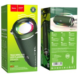 Bluetooth колонка Hoco HC2 BT5.0/2400mAh/6ч/10Вт/TF/FM/USB/AUX зеленая