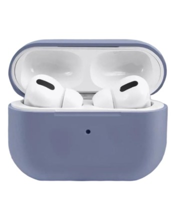  Силиконовый чехол для AirPods Pro 2 c карабином лавандово-серый