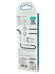 Стереонаушники Hoco M78 с микрофоном 1.2м черные
