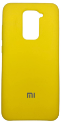 Накладка для Xiaomi Redmi Note 9 Silicone cover без логотипа желтая