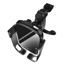 Держатель в автомобиль в воздуховод c беспроводной зарядкой Baseus Rock-solid (WXHW01-01) чёрный