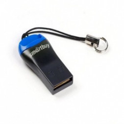 Картридер Smartbuy 711, USB 2.0 - microSD, черный (SBR-711-B)