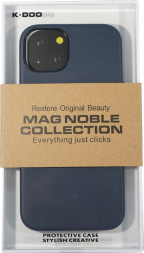 Накладка для i-Phone 13 K-Doo Mag Noble кожаная синяя