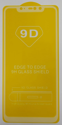 Защитное стекло для Xiaomi Redmi Note 6 Pro 9D белое