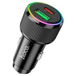 Автомобильное заряд. устр. Hoco NZ14A 1USB/1C 38W черный