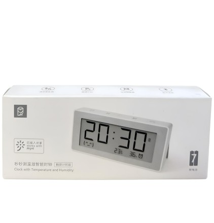  Метеостанция-часы с датчиком температуры и влажности Miaomiaoce MHO-C303 белая