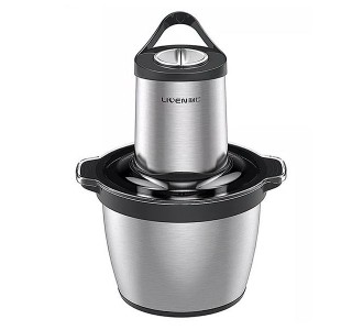  Электрическая мясорубка Liven 500W (JRJ-BW500) серебристая