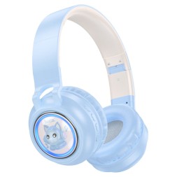 Стереонаушники Bluetooth Полноразмерные Hoco W50 синие
