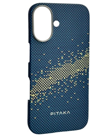  Накладка для i-Phone 16 6.1&quot; Pitaka StarPeak Tactile Woven case (Milky way galaxy)