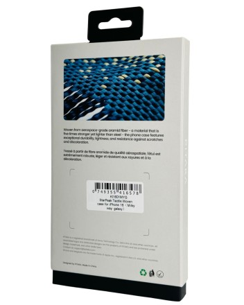  Накладка для i-Phone 16 6.1&quot; Pitaka StarPeak Tactile Woven case (Milky way galaxy)