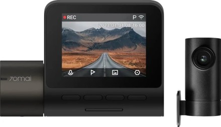  Видеорегистратор 70mai Dash Cam Set A200-1 (2 камеры) чёрный