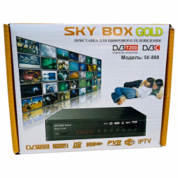 ТВ-приставка для приема цифрового телевидения Sky Box SK-888 черная