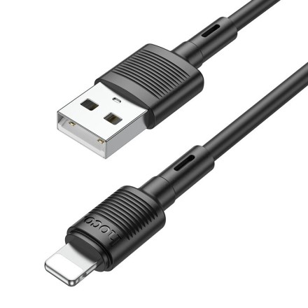  Usb Кабель-зарядка Lightning Hoco X83 2.4A 1м черный