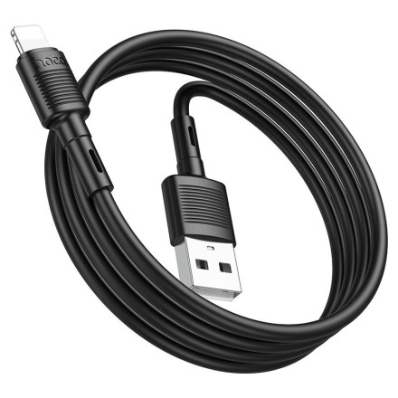  Usb Кабель-зарядка Lightning Hoco X83 2.4A 1м черный