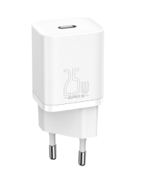 Сетевое зар. устр. Baseus Super Si Quick Charger 1C 25W 1м EU TZCCSUP-L02 белое