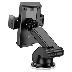 Держатель в автомобиль на торпеду Hoco H49 с зажимом черный