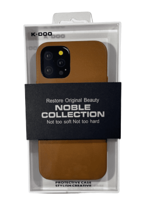  Накладка для i-Phone 12/12 Pro K-Doo Noble кожаная коричневая