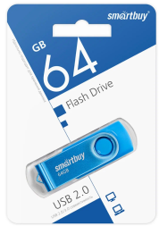 USB флеш накопитель Smartbuy 64GB Twist (SB064GB2TWB) синий