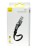  Usb Кабель-зарядка TYPE-C Baseus Simple HW Quick Charge 23см (CATMBJ-BG1) серо-черный