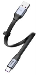 Usb Кабель-зарядка TYPE-C Baseus Simple HW Quick Charge 23см (CATMBJ-BG1) серо-черный