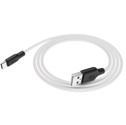 Usb Кабель-зарядка Type-C Hoco X21 Plus 3A 2м мягкий силиконовый белый