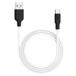 Usb Кабель-зарядка Type-C Hoco X21 Plus 3A 2м мягкий силиконовый белый