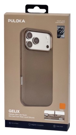  Накладка для i-Phone 17 Pro Puloka Gelix Magsafe оранжевый