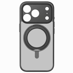 Накладка для i-Phone 17 Pro Momax Roller Magsafe с подставкой черный