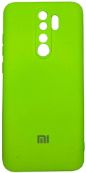 Накладка для Xiaomi Redmi Note 8 pro Silicone cover без логотипа салатовая