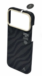 Накладка для i-Phone 17 Pro Max Airity Aramid Fiber Bamboo Shadow Fog Magsafe черный