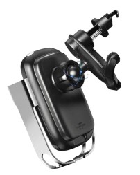 Держатель c беспроводной зарядкой Baseus Rock-solid Electric Holder (WXHW01-0S) серебристый