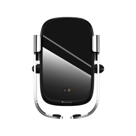  Держатель c беспроводной зарядкой Baseus Rock-solid Electric Holder (WXHW01-0S) серебристый