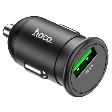  Автомобильное заряд. устр. Hoco Z43 1USB QC3.0 3A 18W черное