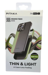 Накладка для i-Phone 15 Pro Max 6.7&quot; Pitaka Magez Case 4 600D Overture, кевлар (арамид)