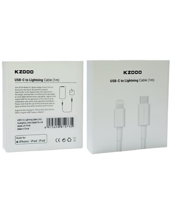  Usb Кабель-зарядка Type-C на Lightning K-DOO JD-TC1M 1м белый